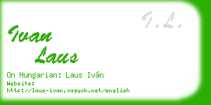 ivan laus business card